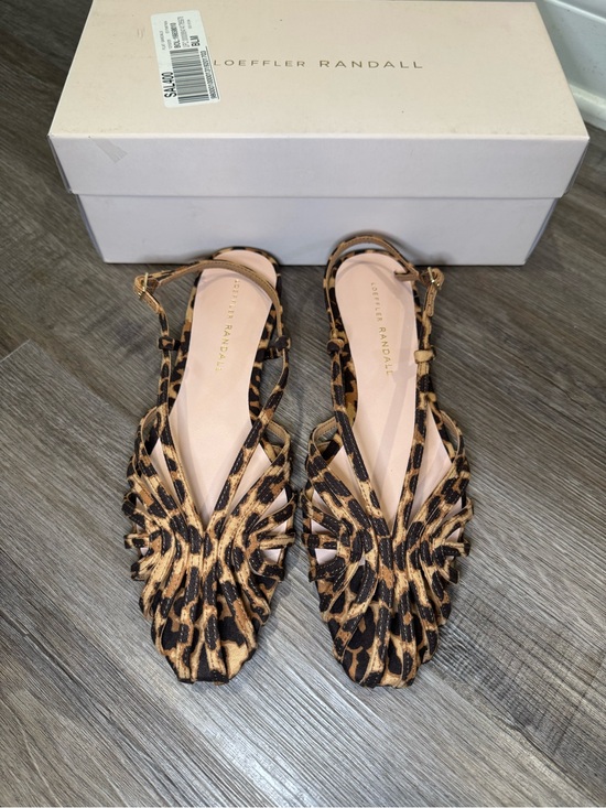 Loeffler Randall Shoes - Loeffler Randall Devon Leopard Flat Sandals